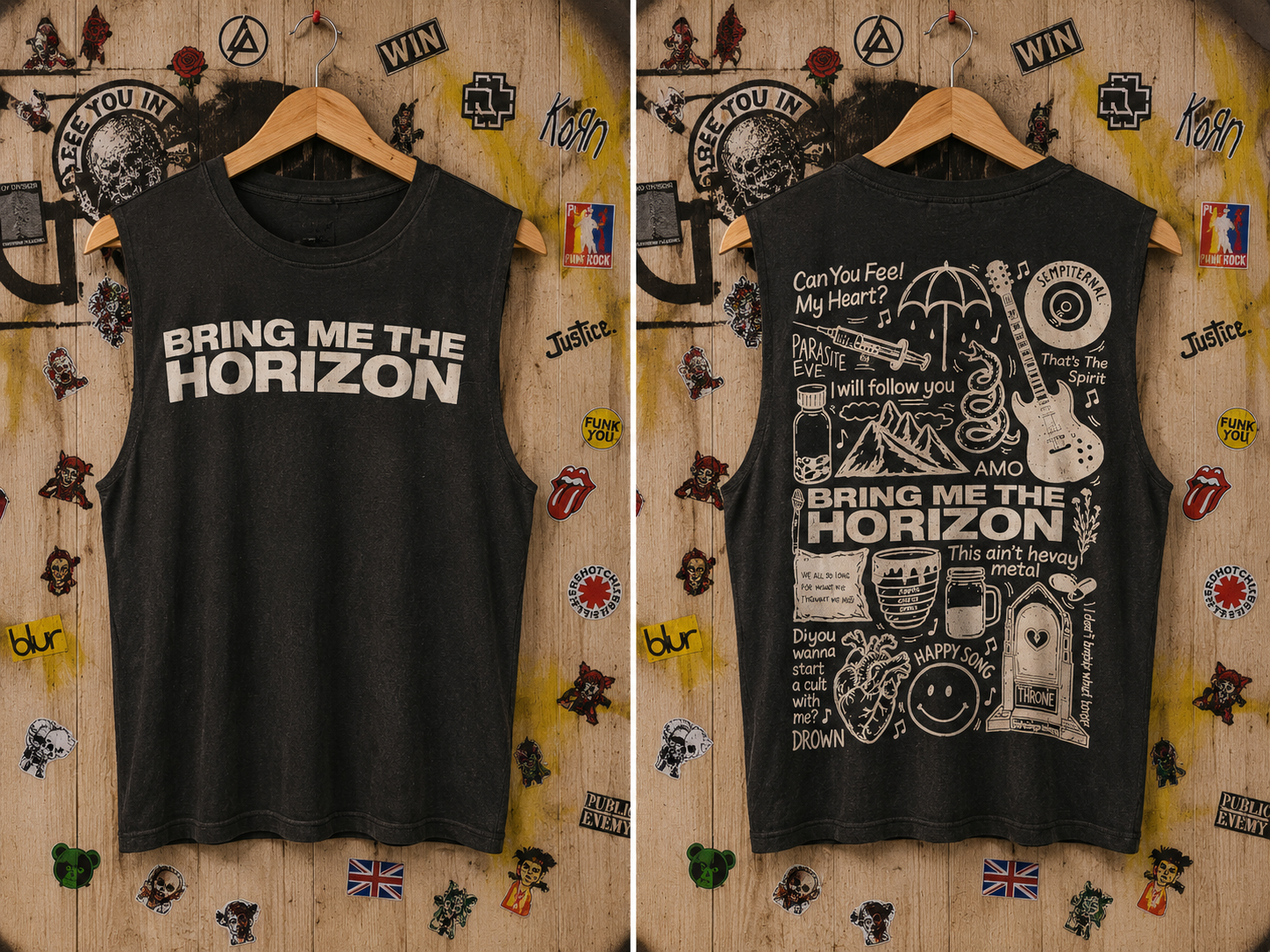 Bring Me The Horizon Black Sleeveless Vest