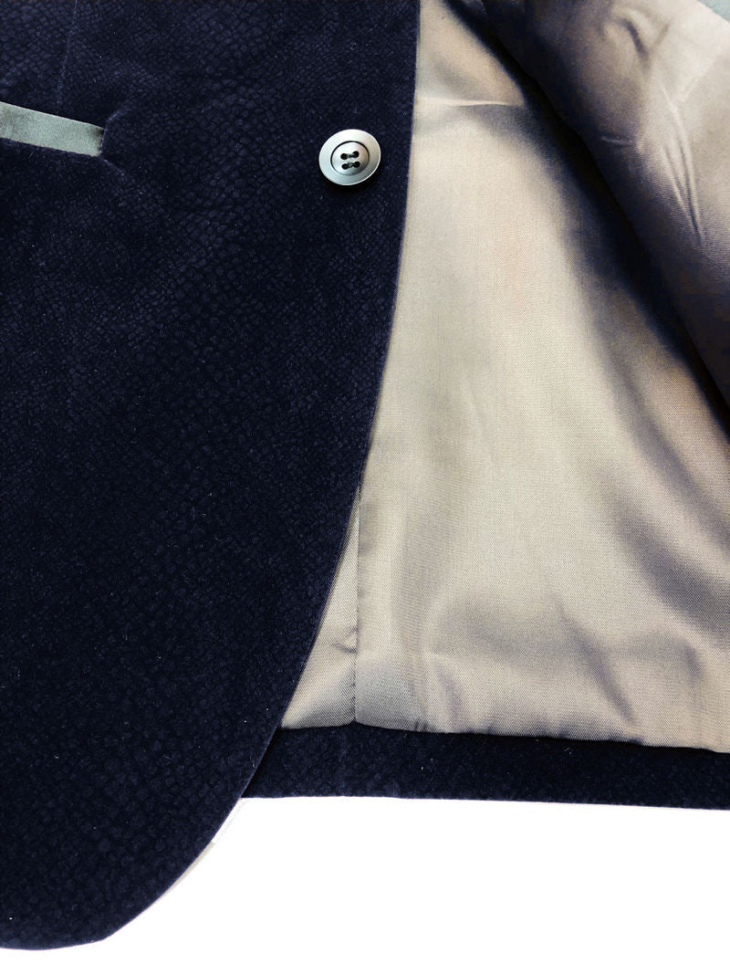 Burgundy Snakeskin Effect Velvet Dinner Jacket - Image 4